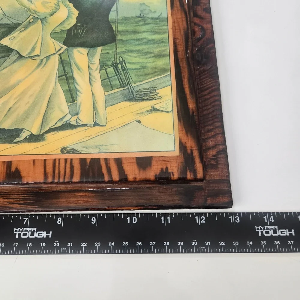 Regatta Brand Vintage Nautical Wood Plaque Wall Art Schmidt Litho Co SF 134